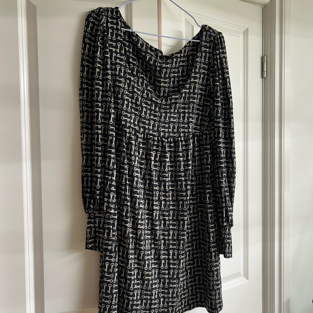 Elegant Black and White Patterned Dress Juicy Couture